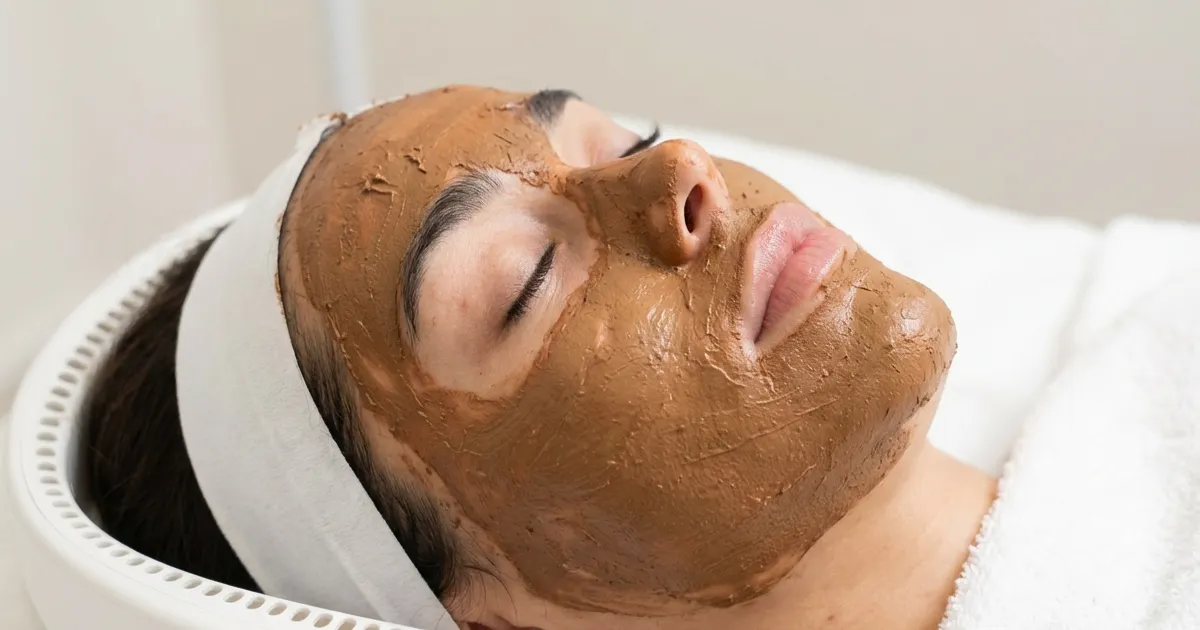 Woman getting treated with Cosmelan Chemical Peel